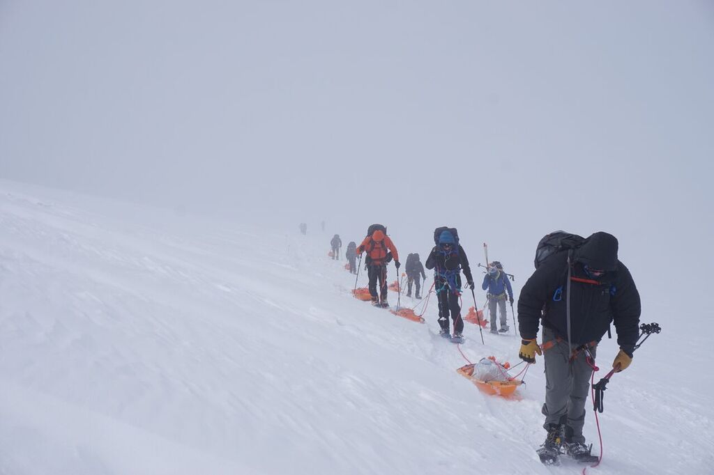 Denali slogging along